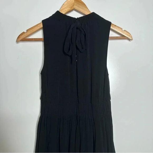 Kate Spade Black Rio Crepe Tie Back Dress Size 0 - Picture 9 of 12